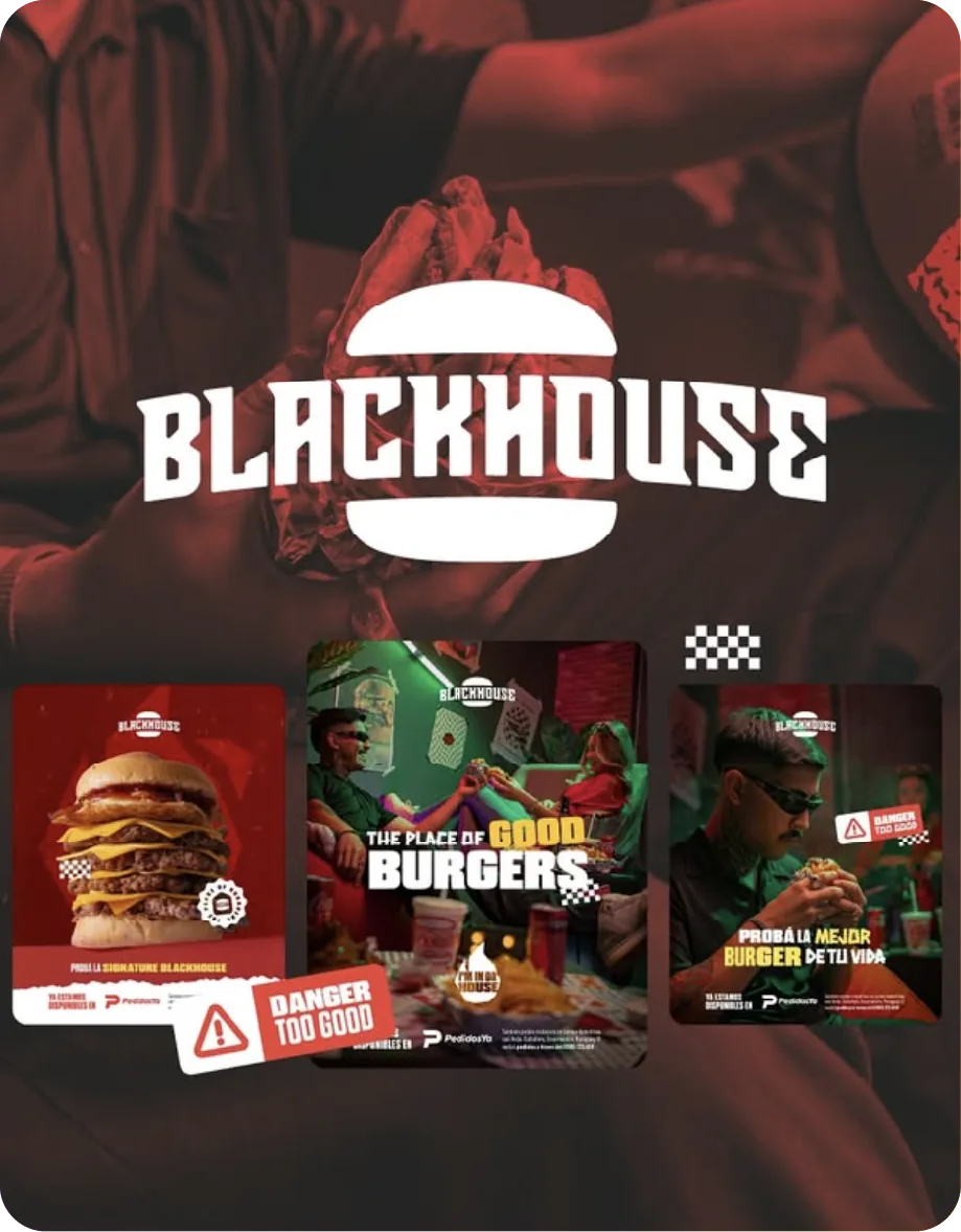 Rebranding y campaña de Blackhouse Burgers